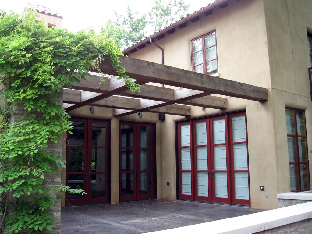 matching wood windows and patio doors