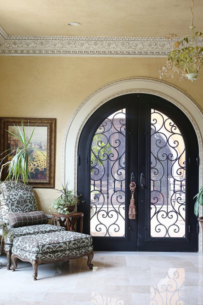 decorative iron doors