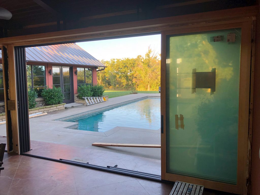 multi-slide doors open