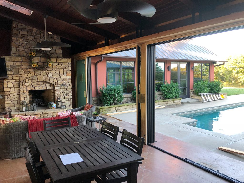 open multi-slide doors for your pool