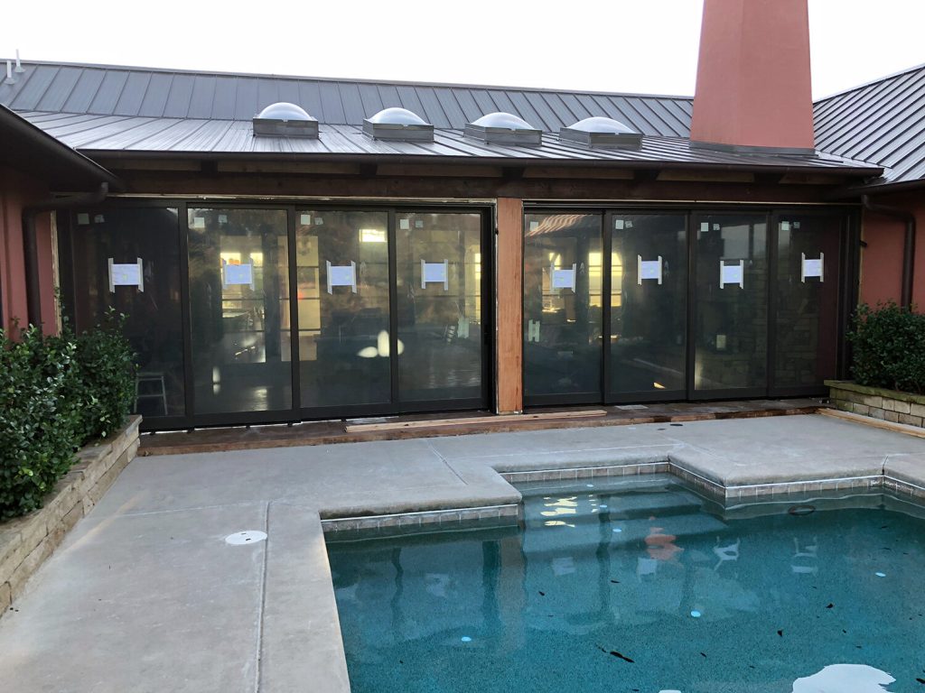 building sliding glass doors for your pool home in Tulsa