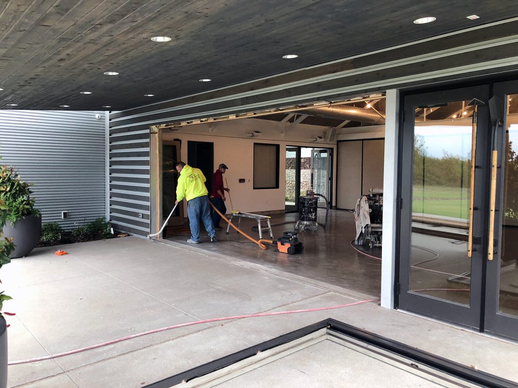 installing windows at the Mabee-Grande Event Center